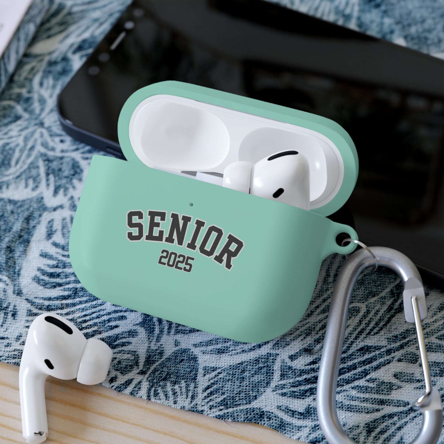 airpods pro case, mint, senior 2025, senior gift, protective case