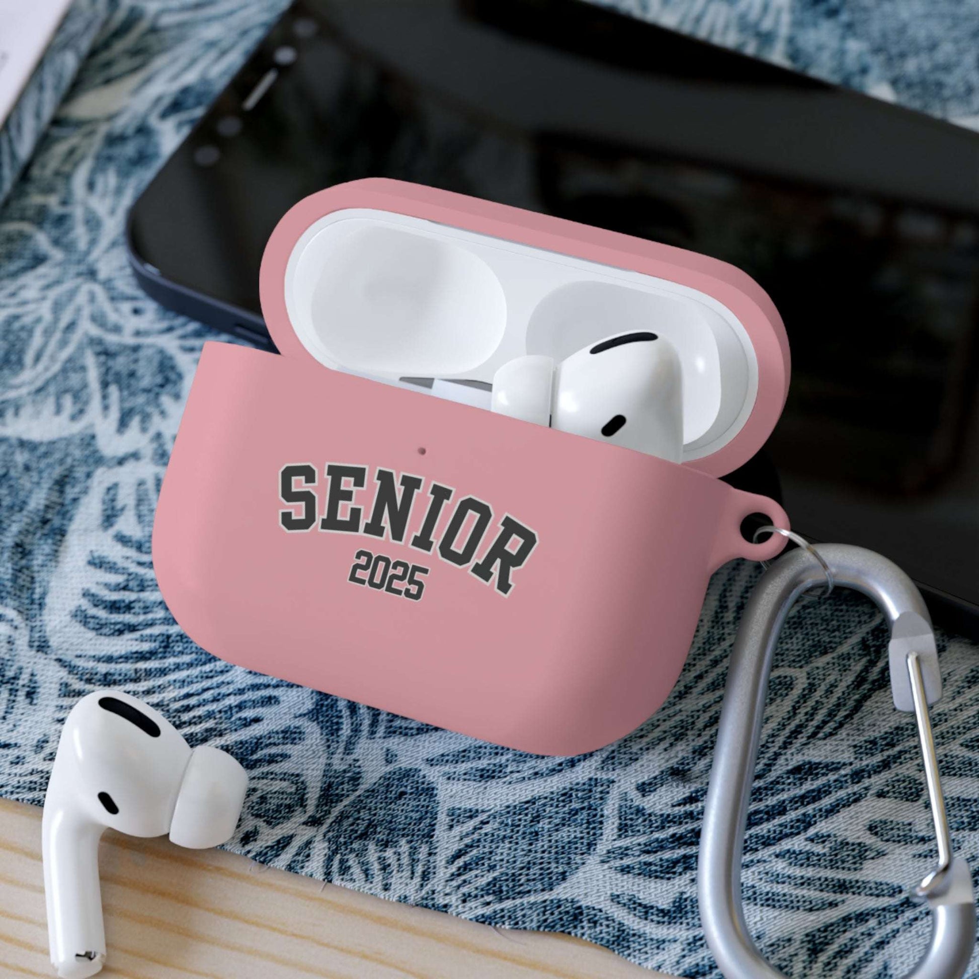 airpods pro case, pink, senior 2025, senior gift, protective case