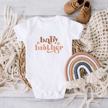 boho baby infant bodysuit, baby brother