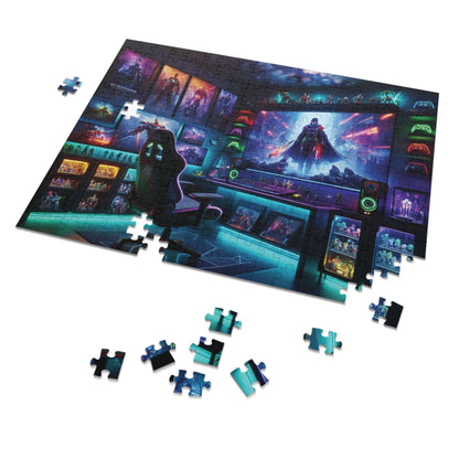 gamers paradise jigsaw puzzle, gamers room, high tech, futuristic, 252 piece