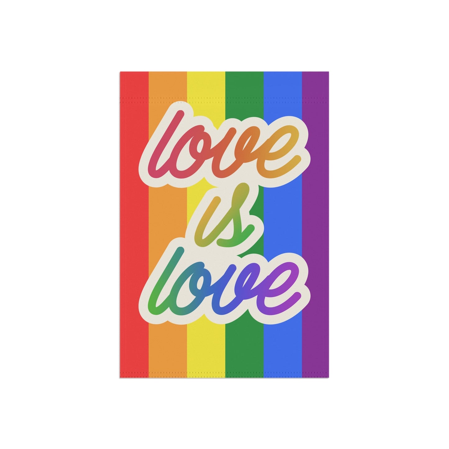 Pride flag, love is love, garden flag, 12"x18", lawn decor