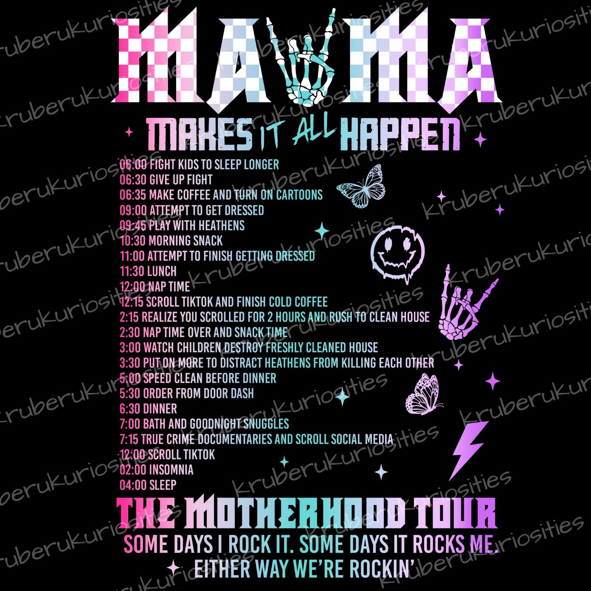 motherhood tour tee, women's t-shirt, mothers day