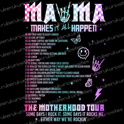 motherhood tour tee, women's t-shirt, mothers day