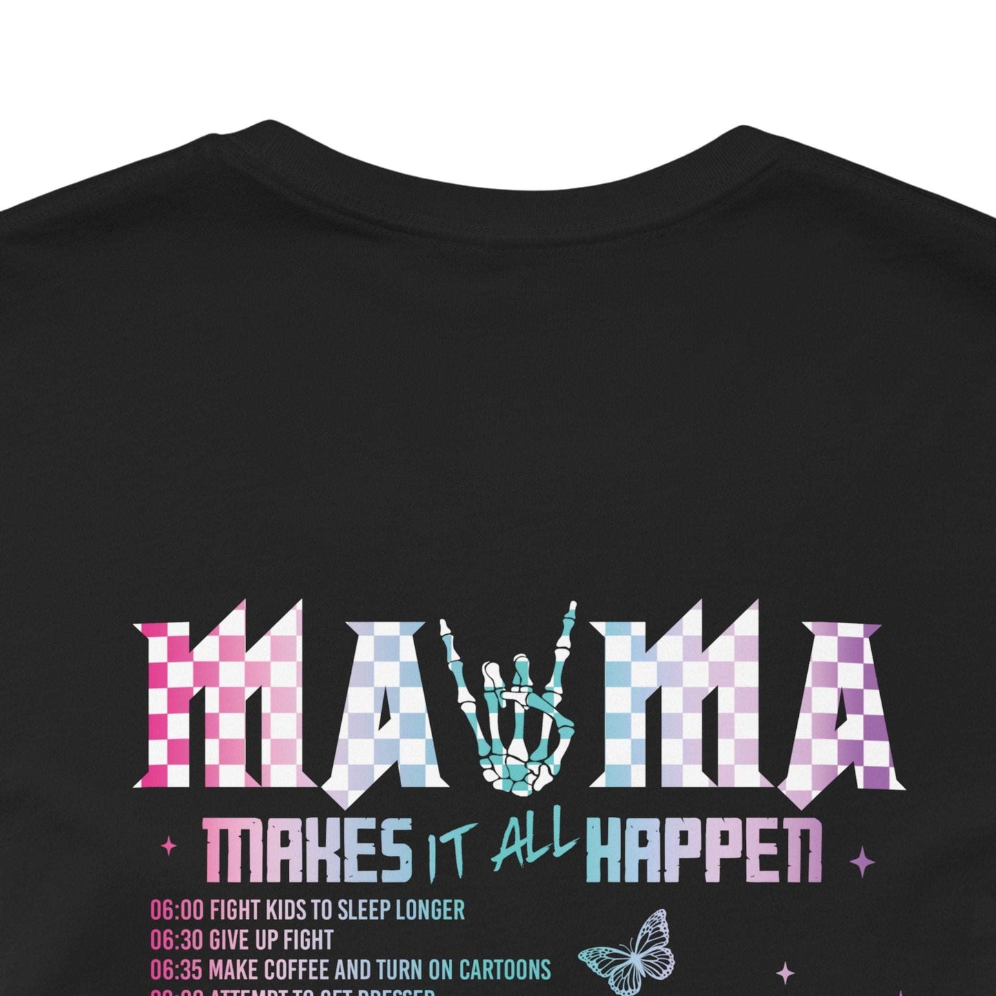 mama, motherhood tour, women's tee, color black, mothers day, gift,  birthday