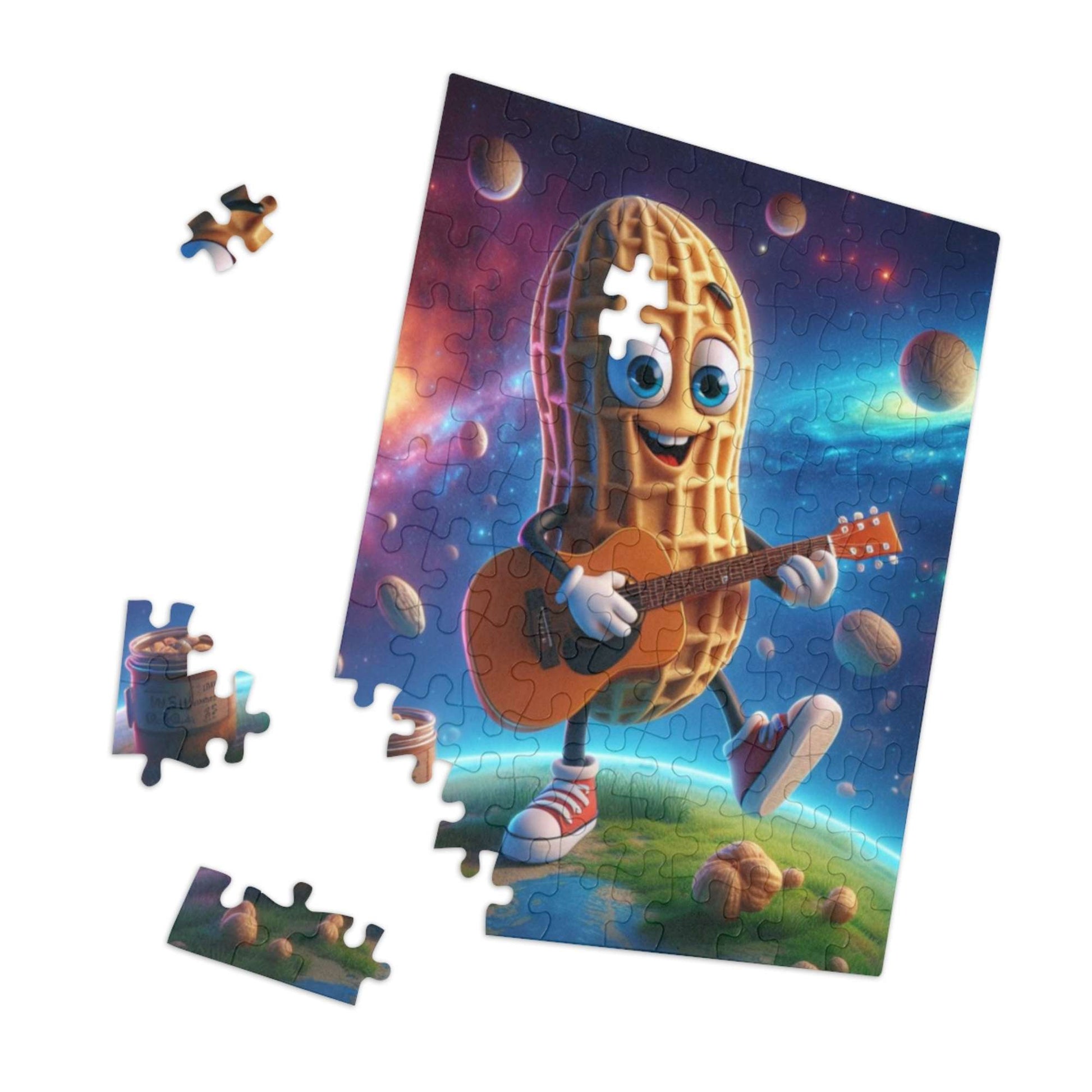 kids puzzle, 110 pc, cosmic, peanut, guitar