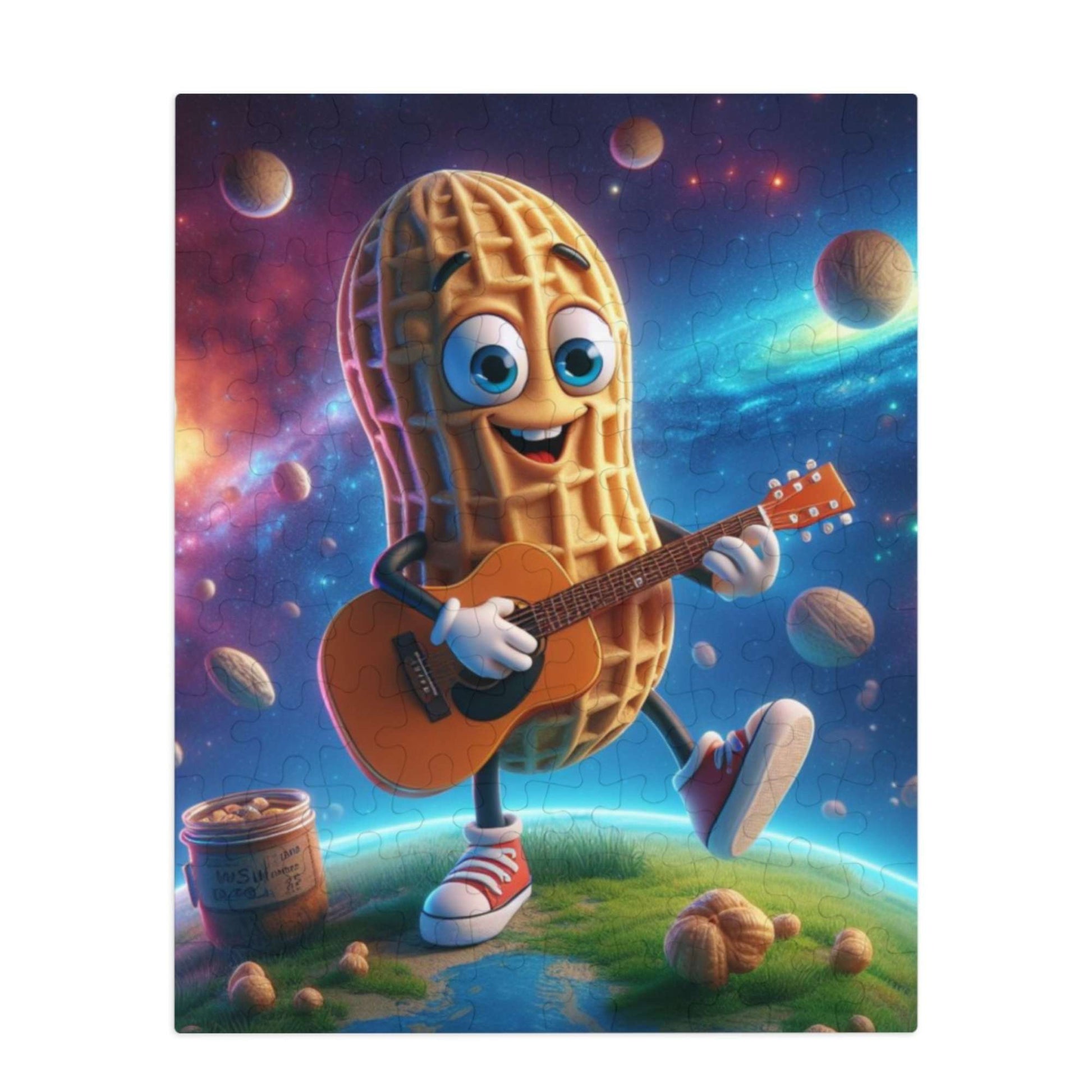 kids puzzle, 110 pc, cosmic, peanut, guitar