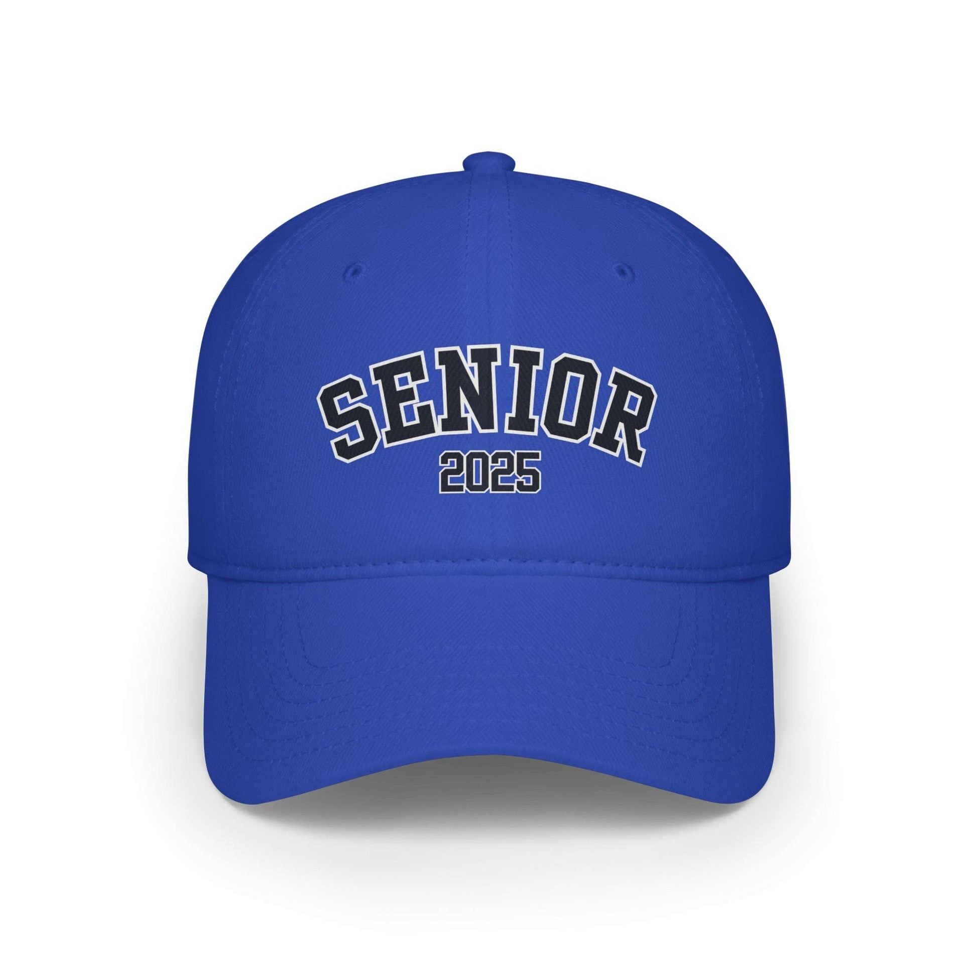 senior 2025, baseball cap, hats, boys hats, girls hats, back to school, blue