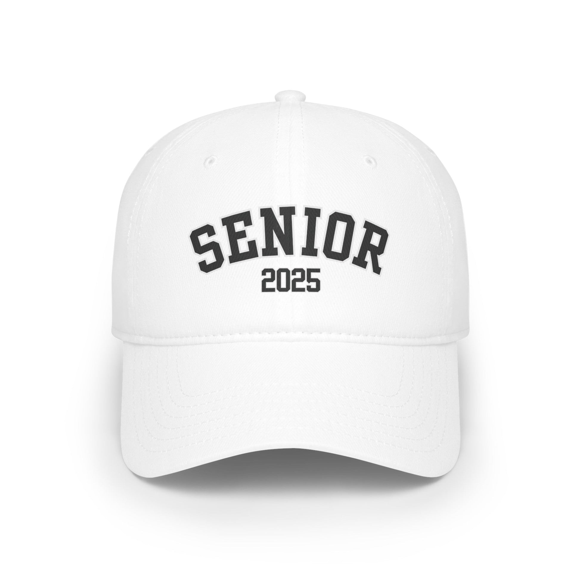 senior 2025, baseball cap, hats, boys hats, girls hats, back to school, white