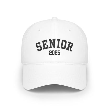 senior 2025, baseball cap, hats, boys hats, girls hats, back to school, white