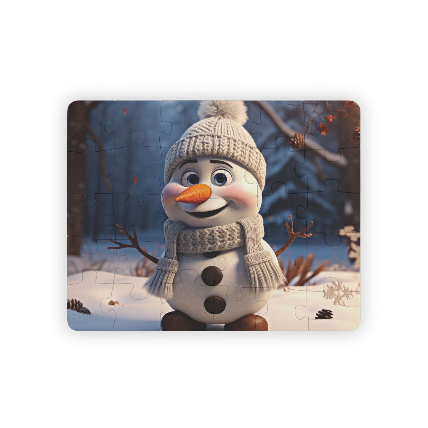 Snowman toddler holiday puzzle, 30 pc, christmas gift, large pieces,