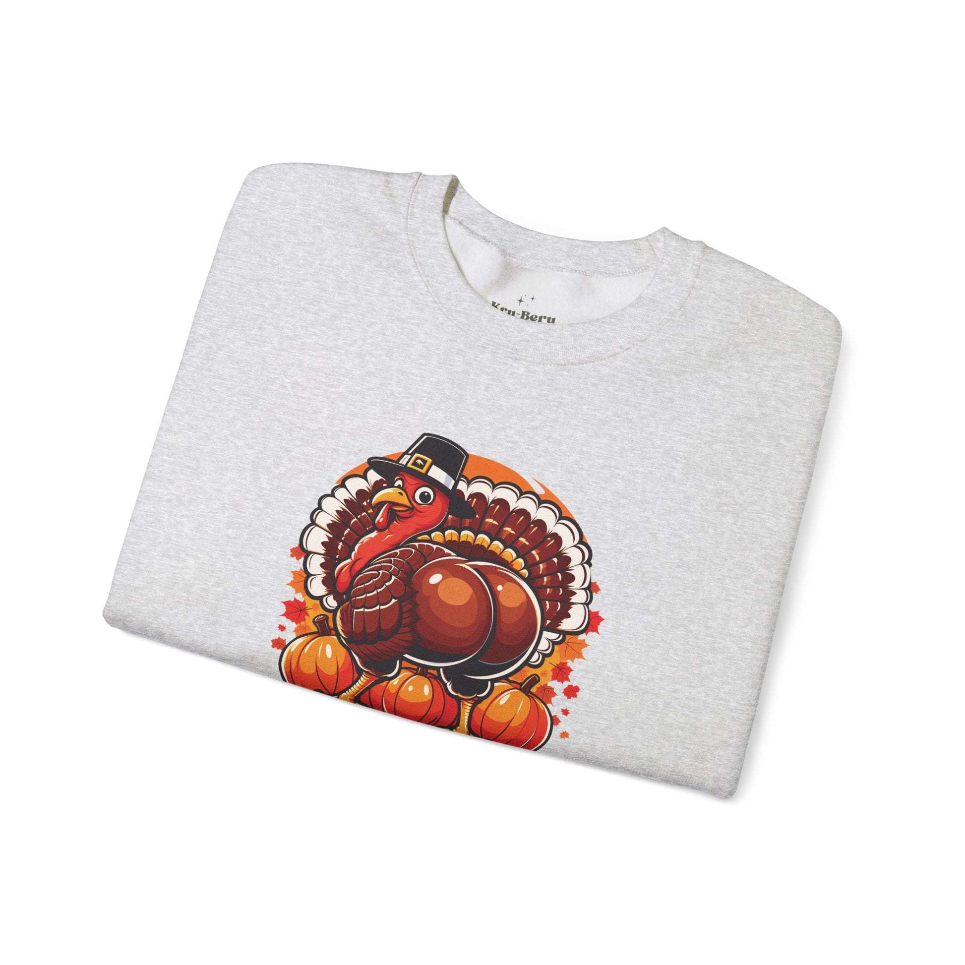 twerky time mens thanksgiving sweatshirt, twerkin turkey, holiday apparel, ash