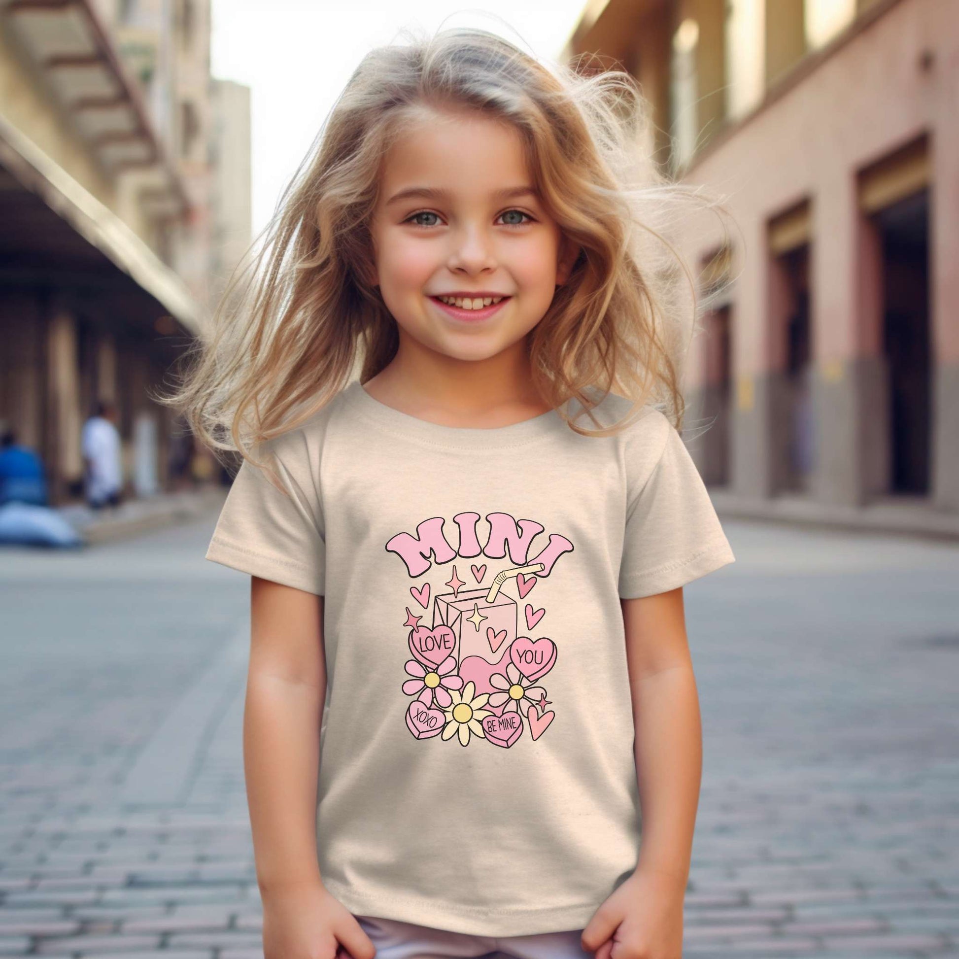 valentines day, matching shirt, mama and mini, toddler tee, natural